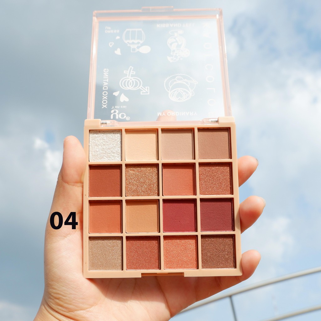 Phấn Mắt TuTu , Yancai 16 Ô KaQi Color Eyeshadow Palette Hàng Nội Địa Trung Cao Cấp No.Tu5268 | BigBuy360 - bigbuy360.vn