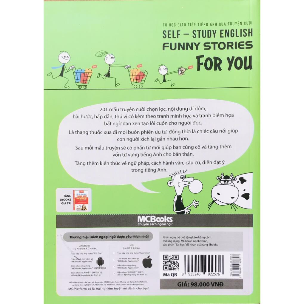 Sách - Self Study English Funny Stories For You - Tự Học Giao Tiếp Tiếng Anh Qua Truyện Cười