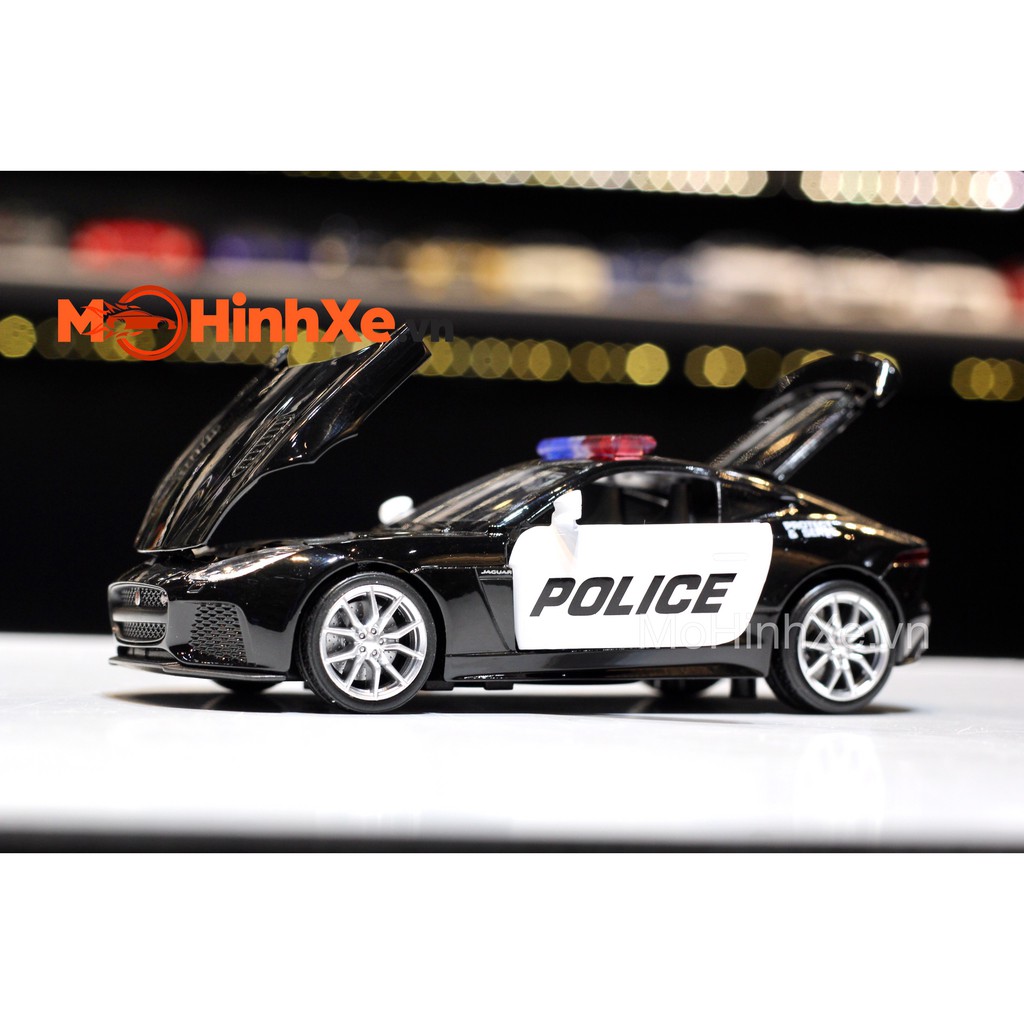 MÔ HÌNH XE JAGUAR F-TYPE SVR POLICE 1:32 UNI-FORTUNE