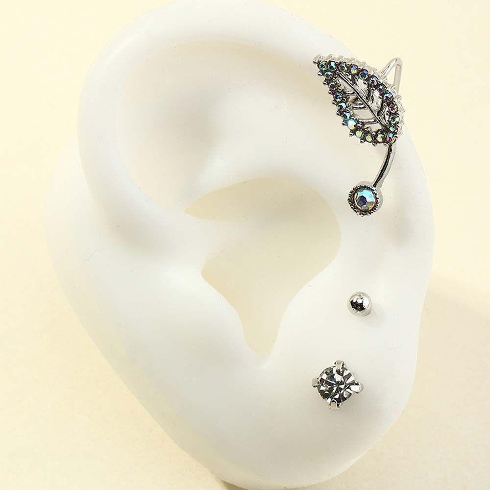 Bông Tai Dạng Kẹp Hình Chiếc Lá Không Cần Lỗ Nhỏ Xinh Thời Trang Cho Nữ|Khuyên Kẹp Vành Tai Thời Trang Cá Tính