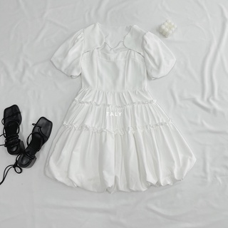 Set đầm 2 dây + áo khoác crop tay phồng taly s08052