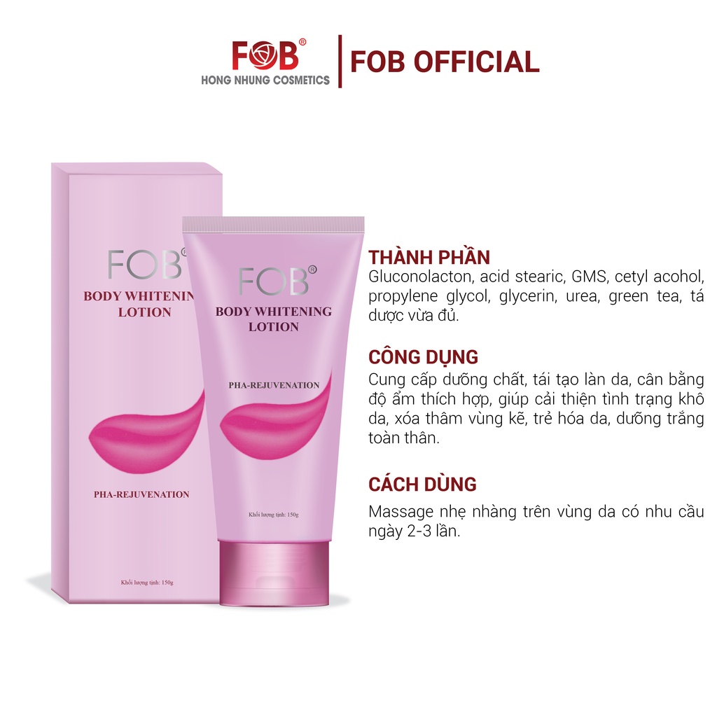 Sữa dưỡng thể - FOB® BODY WHITENING LOTION