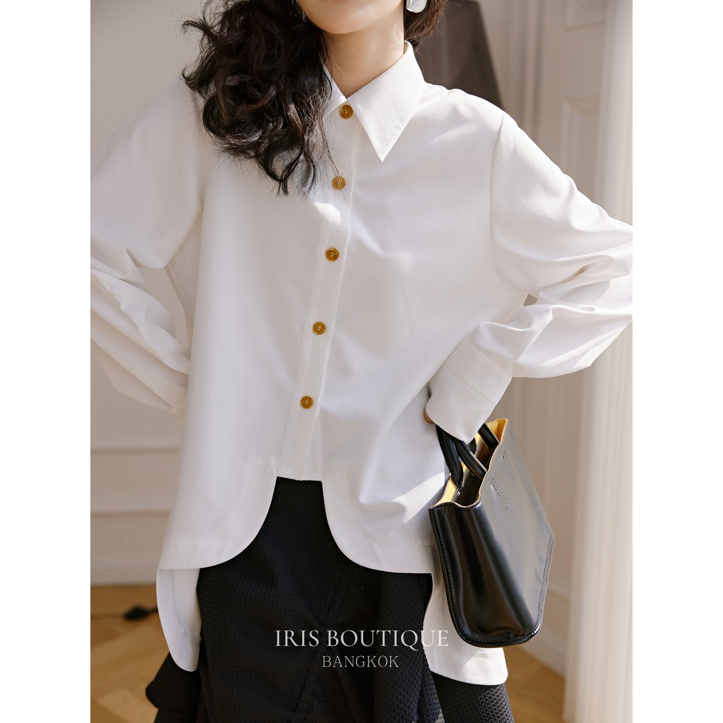 Iris Boutique IS040 White wave -Áo sơ mi
