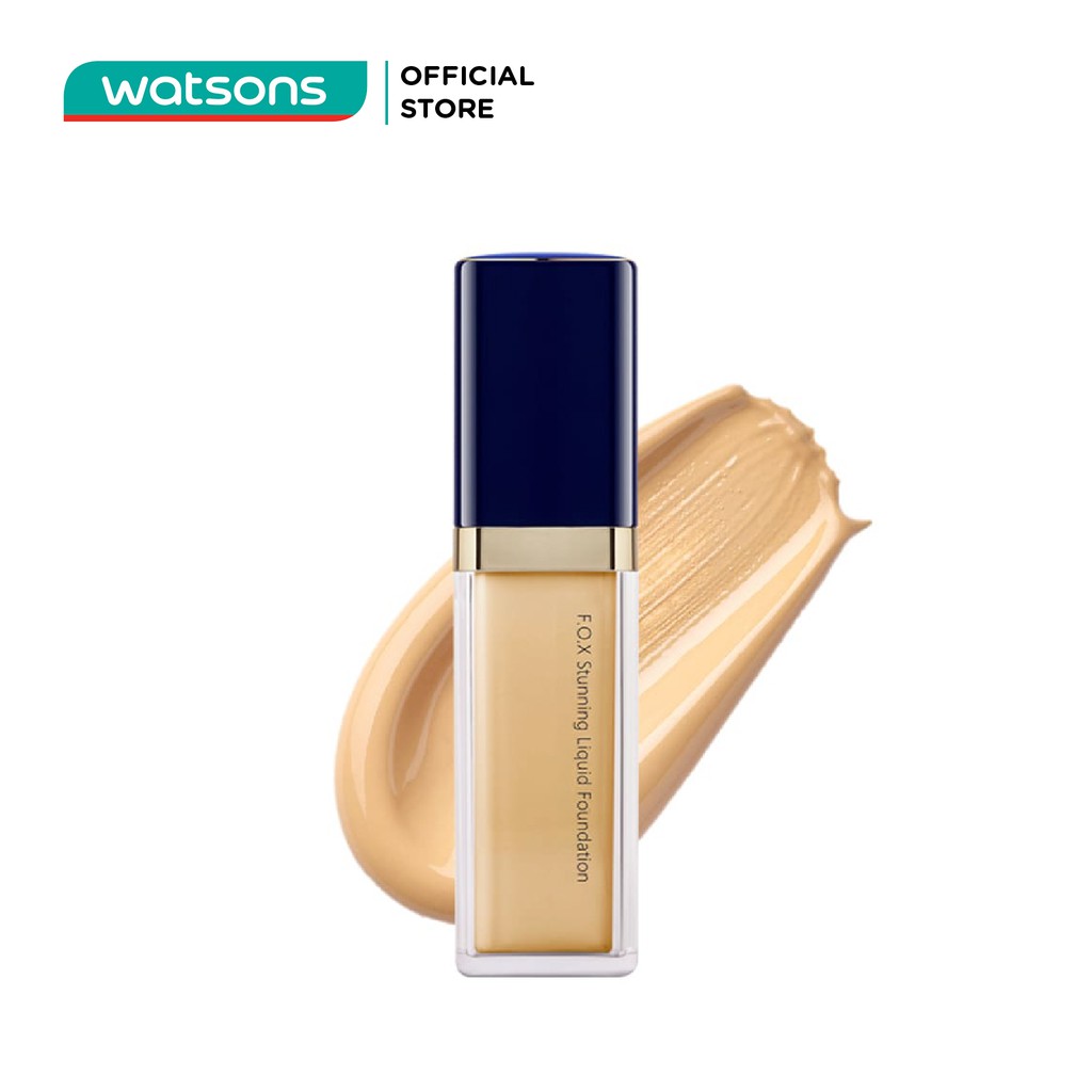 Kem Nền F.O.X Stunning Liquid Foundation SPF 30++ Dưỡng Ẩm Làm Sáng Da 30ml .#02 Bright White