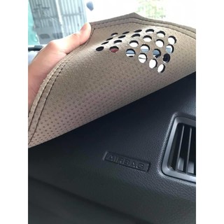 Thảm taplo da vân carbon cao cấp Santafe