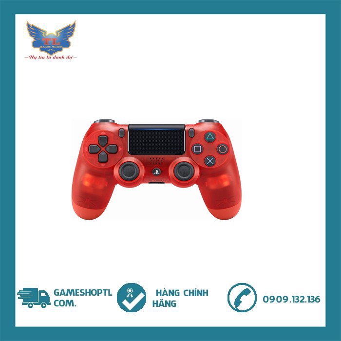 TAY CẦM DUALSHOCK 4 WIRELESS CONTROLLER - RED CRYSTAL - CHÍNH HÃNG