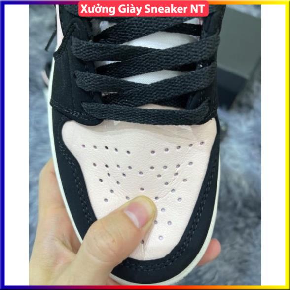 Giày 𝐉𝐨𝐫𝐝𝐚𝐧 1 hồng đen nữ, Giày thể thao JD 1 cổ thấp Black Guava Ice hồng đen bản đẹp full box bill | BigBuy360 - bigbuy360.vn