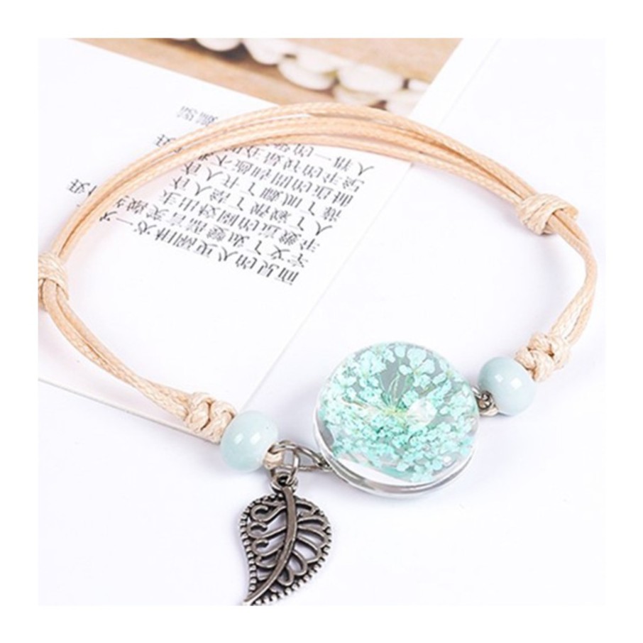 Vòng Tay Thủy Tinh Ép Hoa Tam Sinh Tam Thế 1740 (kèm video ảnh thật) | BigBuy360 - bigbuy360.vn