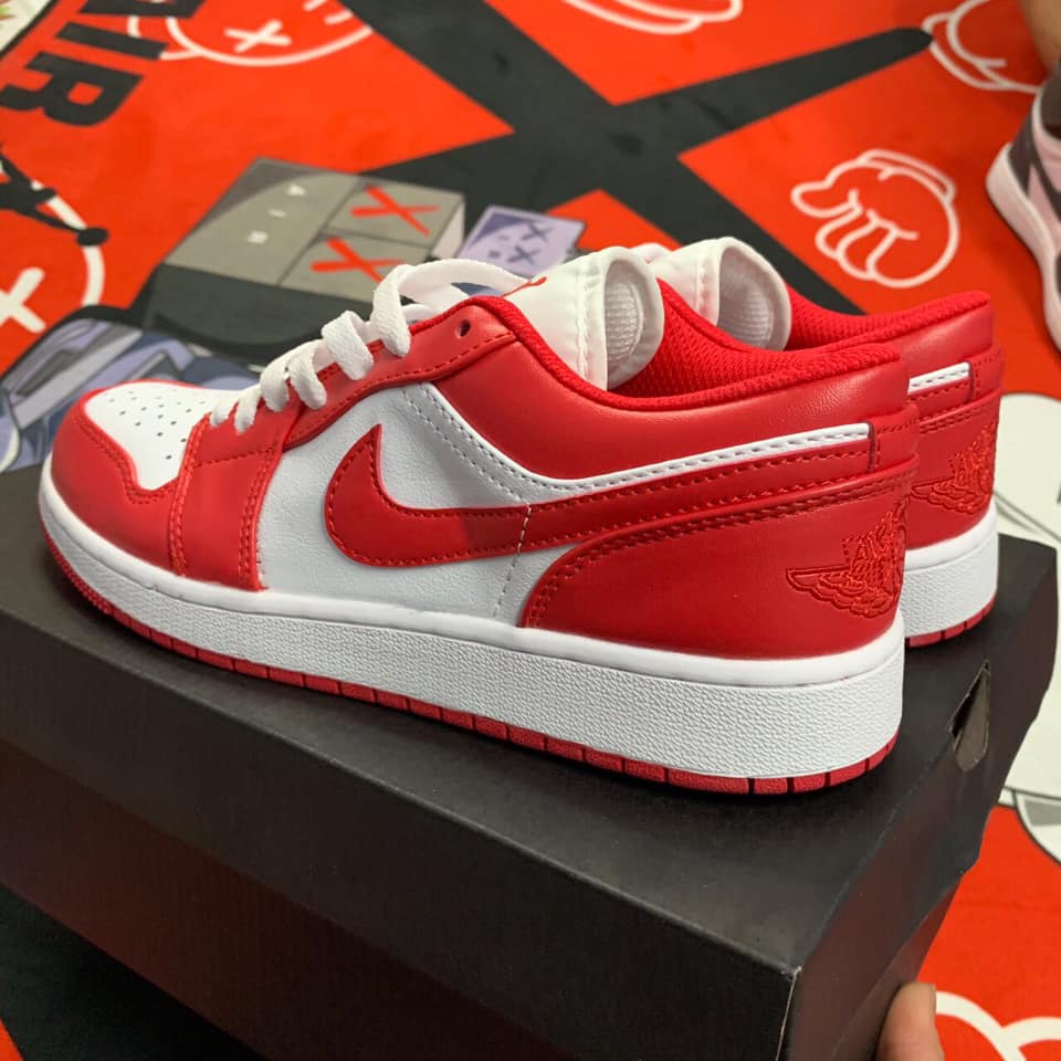 GIÀY JORDAN LOW GYMER ĐỎ TRẮNG CAO CẤP FULL BOX