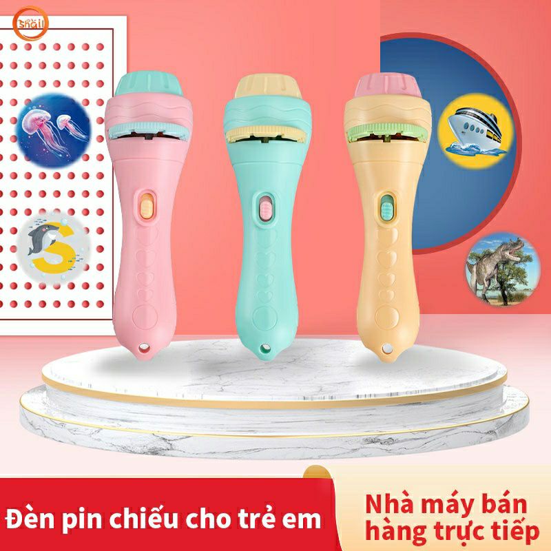 Đèn pin chiếu hình cho bé 24 động vật ngộ nghĩnh, giúp bé học phát triển trí não sớm