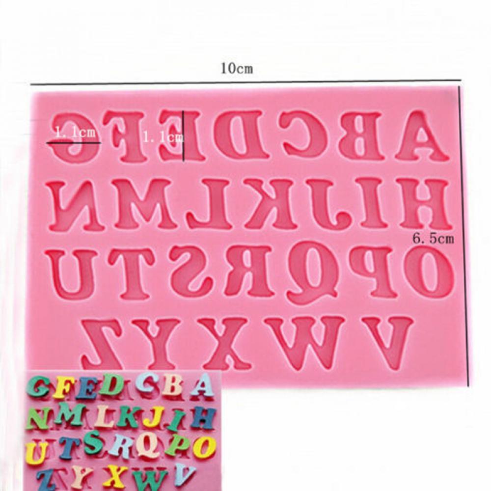 Khuôn Silicone Làm Bánh Tạo Hình Chữ Cái Và Số Độc Đáo Tiện Dụng