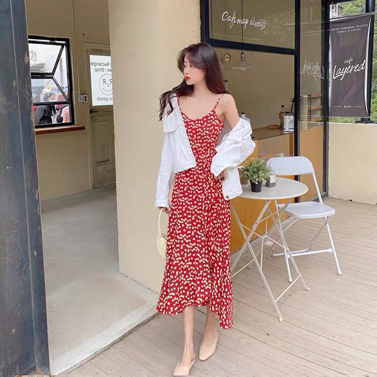 Đầm Nữ Không Tay Họa Tiết Hoa Thời Trang Quyến Rũ | BigBuy360 - bigbuy360.vn