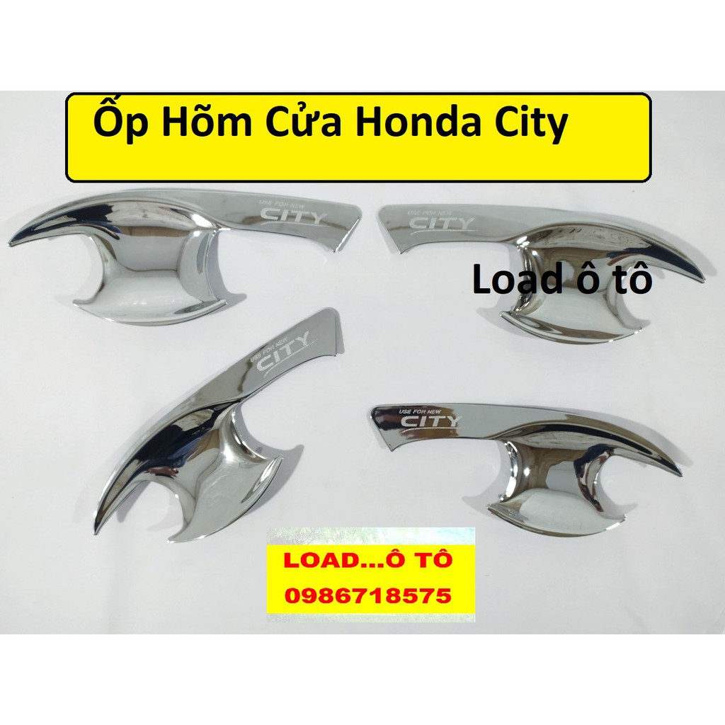 Ốp Tay Nắm, Hõm Cửa Honda City 2023-2016 Mạ Crom Cao Cấp