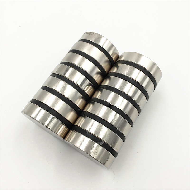 Nam châm đất hiếm viên tròn đường kính 40x5/10/20mm siêu mạnh