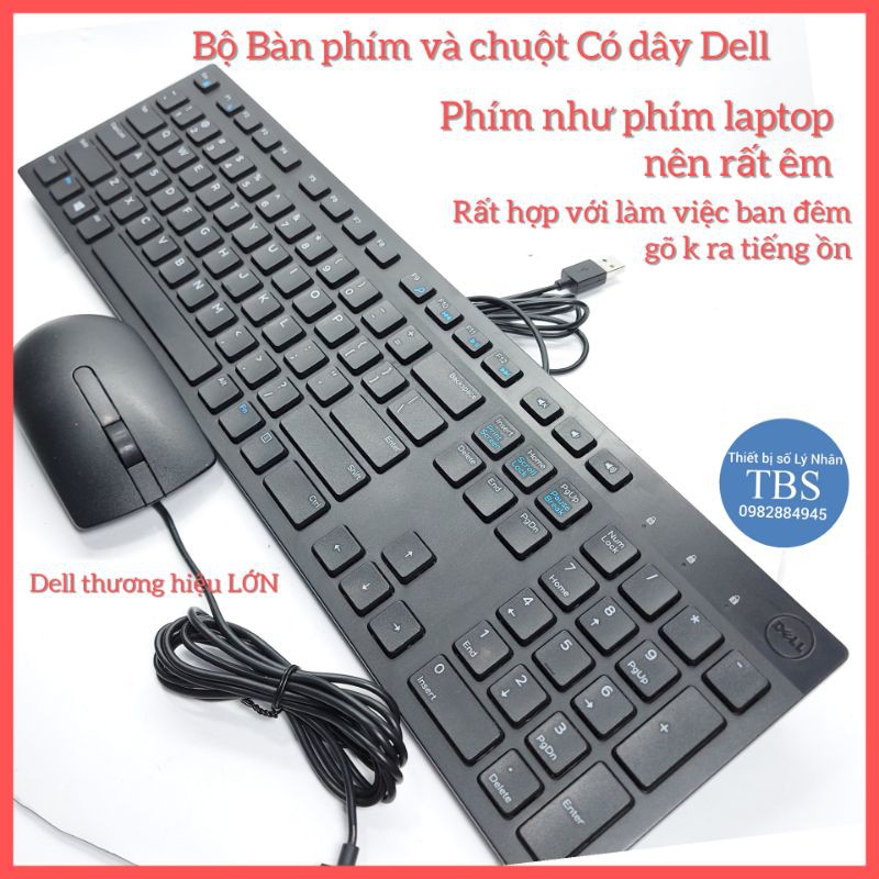 Bàn phím có dây hãng Dell Coolerplus gõ êm dành cho bạn hay làm việc đêm