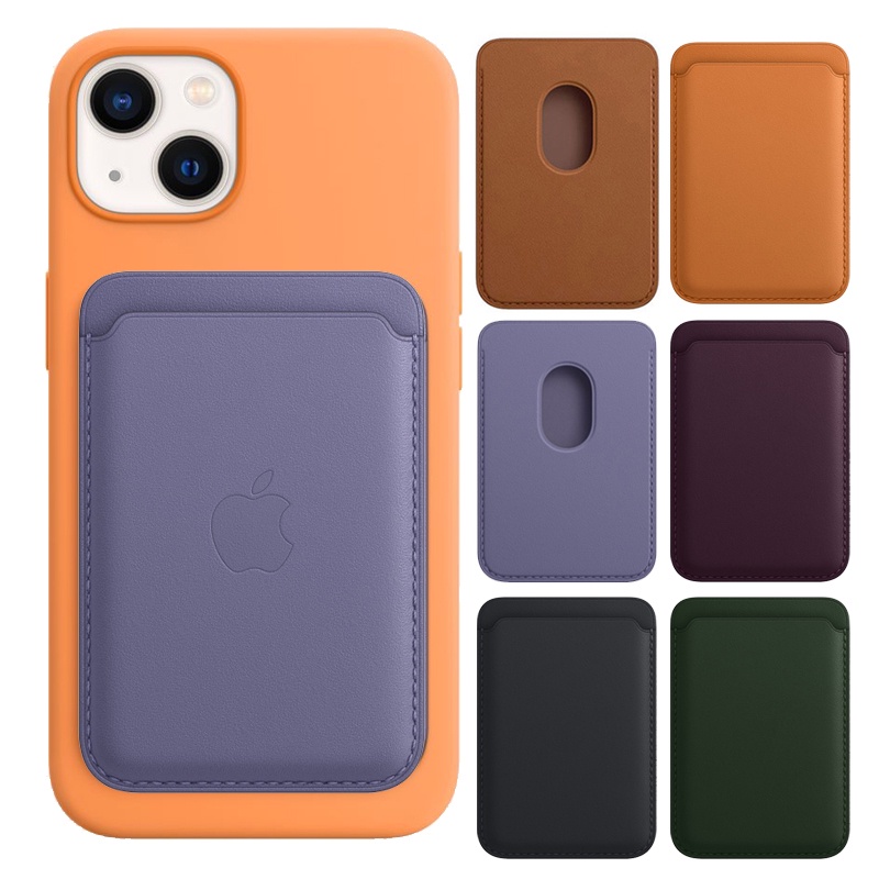 Bao Da Điện Thoại Dạng Ví Có LOGO Cho iPhone 12 13 Pro Max Macsafe