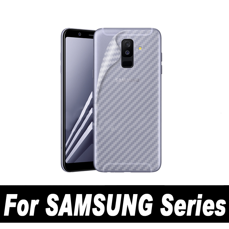 5 cái / lốc Miếng dán mặt sau bằng sợi carbon bảo vệ cho Samsung Galaxy A2 Core A8S A6S A9 2018 A7 A8 Star A6 A6 Plus A8 A8 2018 Miếng dán bảo vệ màn hình phía sau Siêu mỏng mỏng trong suốt