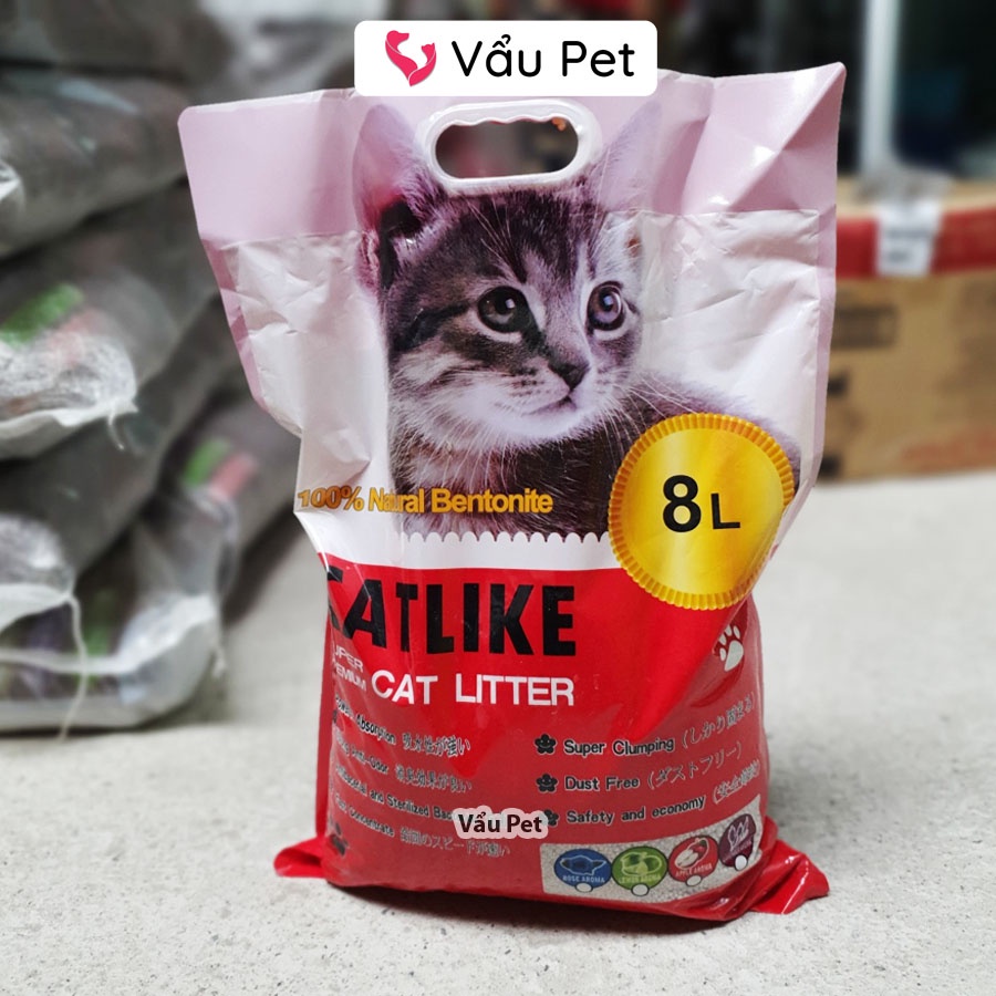 Cát vệ sinh cho mèo Cat Litter - Cát mèo vệ sinh khử mùi diệt khuẩn Catlike 8l