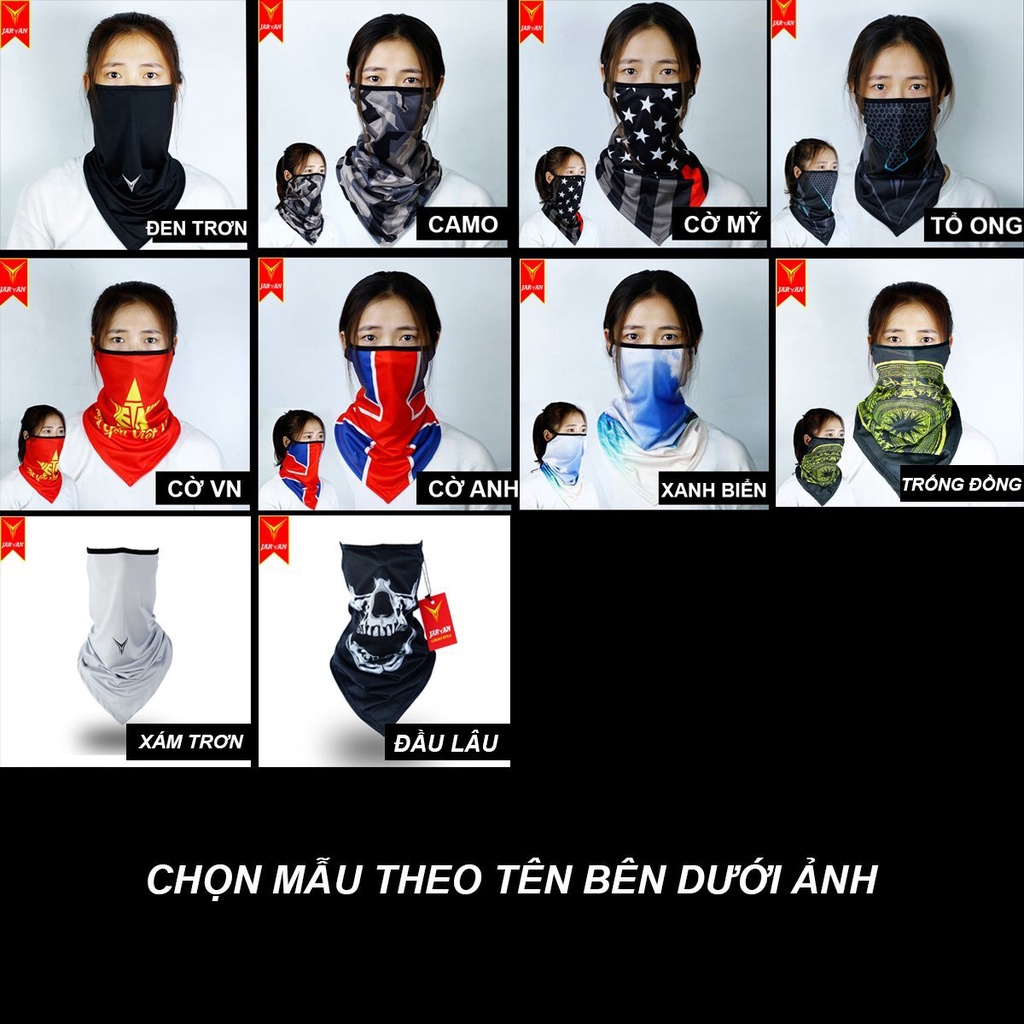 Khăn đa năng JARVAN II chống nắng, chống bụi nhiều màu thời trang (ảnh thật)