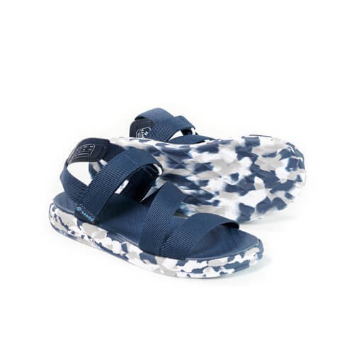 Dép sandal nam SAADO camo xanh navy đi học, đi chơi [HÀNG CHÍNH HÃNG]