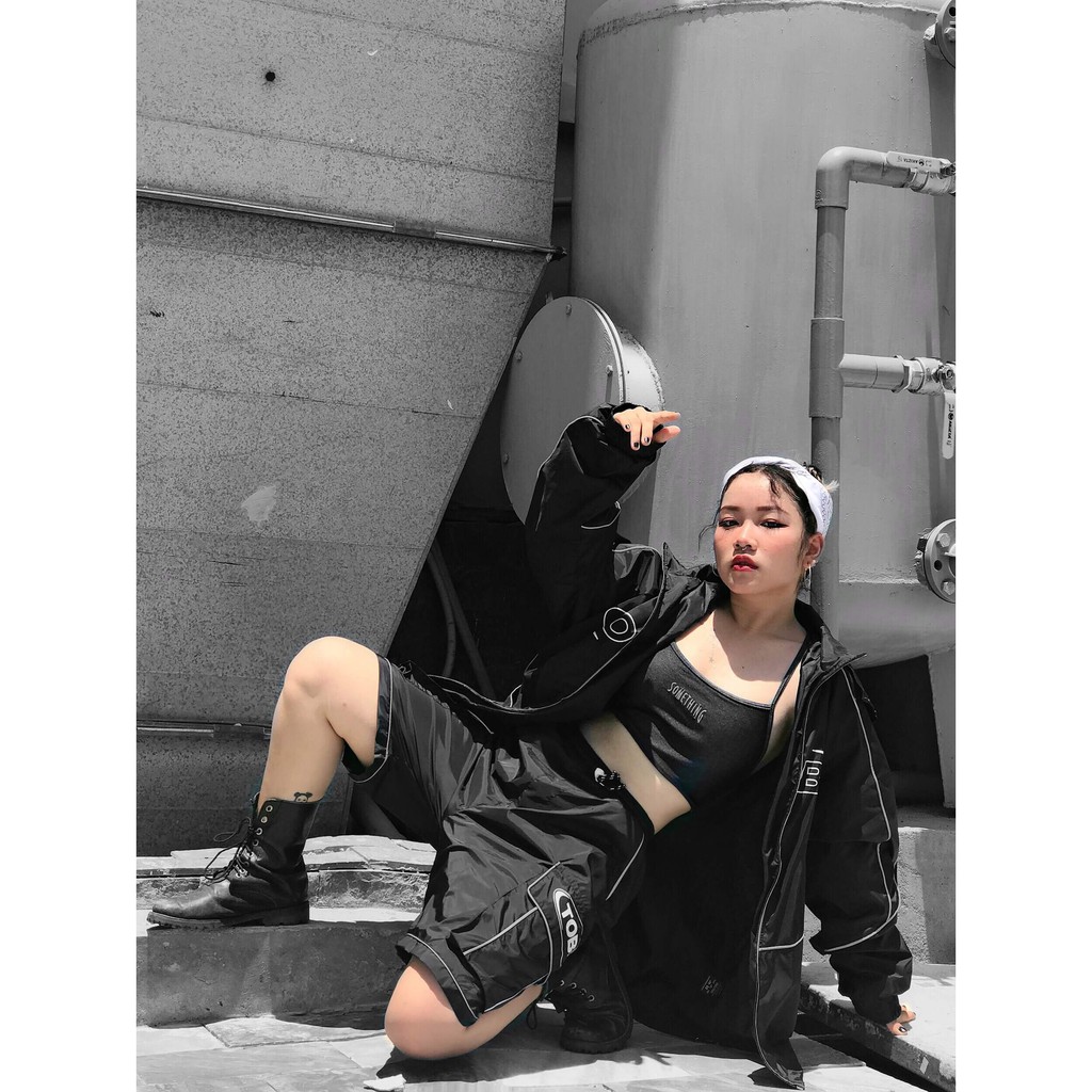 Quần short phản quang unisex chính hãng local brand TOBI - 100% Polyester | BigBuy360 - bigbuy360.vn