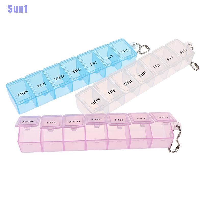 (Hàng Mới Về) Hộp Đựng Thuốc 7 Ngày Cầm Tay