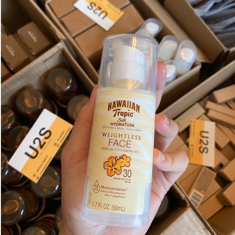 Kem chống nắng mặt Weightless Hawaiian Tropic Face SPF 30