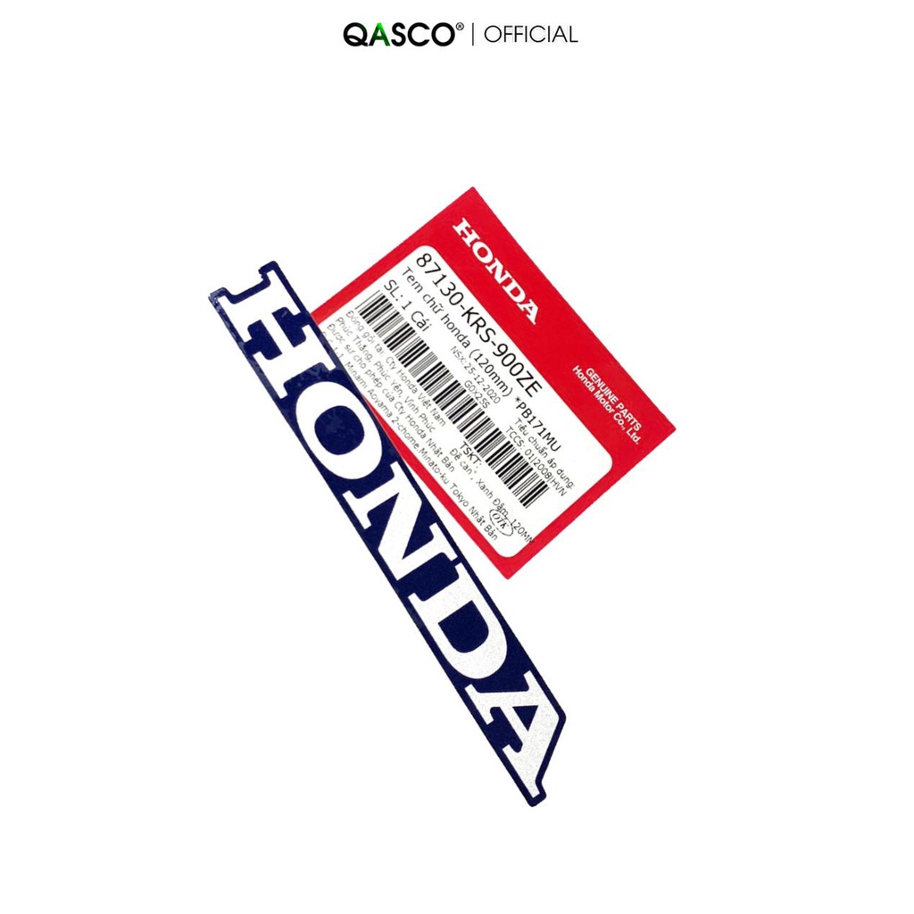 Tem chữ HONDA màu PB171MU kích thước 120mm