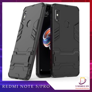 Ốp lưng Xiaomi Redmi Note 5/ Note 5 Pro chống sốc IRON MAN kèm chống xem video bảo vệ camera tiện lợi