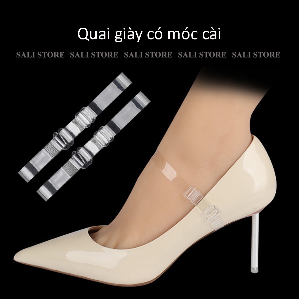 Quai giày cao gót bằng silicon trong suốt giúp giữ và ôm chân, chống tuột gót khi mang giày SALI PK39 PK51 PK143