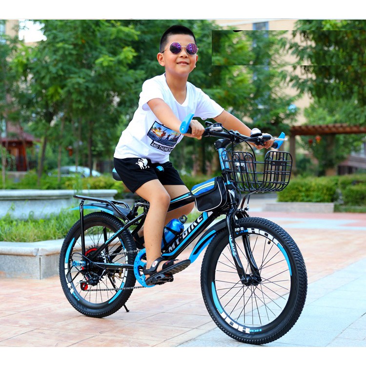 Xe đạp thể thao địa hình 24 inch cho bé từ 12 tuổi ( xe đủ bộ phụ kiện gacbaga, bình nước, túi đồ )