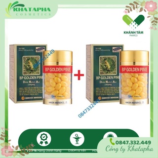 Combo 2 hộp tinh dầu thông đỏ bp golden pine hộp 100 viên