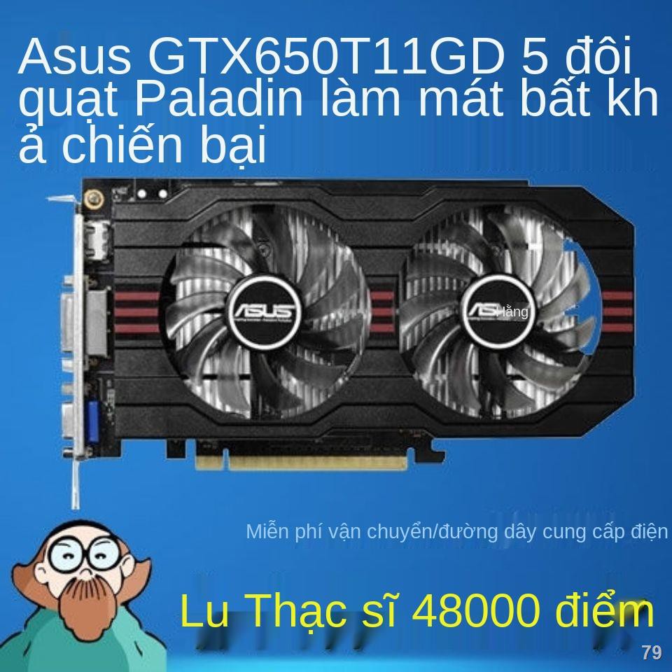 2021❃◄[Card đồ họa] Tháo rời card đồ họa game desktop GTX650TI GTX550TI1G màn hình độc lập LOL CF