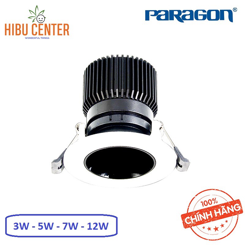 Đèn LED Paragon Âm Trần Chiếu Điểm (CRDB Series) 3W/ 5W/ 7W/ 12W - Ánh Sáng Vàng/ Trung Tính/ Trắng. Hàng Chính Hãng