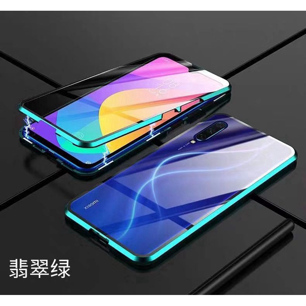 Bao Da Điện Thoại Kính Cường Lực Hai Mặt Nắp Lật Nam Châm Cho Xiaomi Mi Cc9 Pro A3 Note 10 Mi Note10 Vỏ