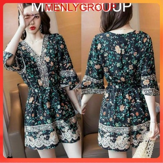 HÀNG NHẬP - JUMPSUIT LỤA IN HOA NHÍ TRẺ TRUNG