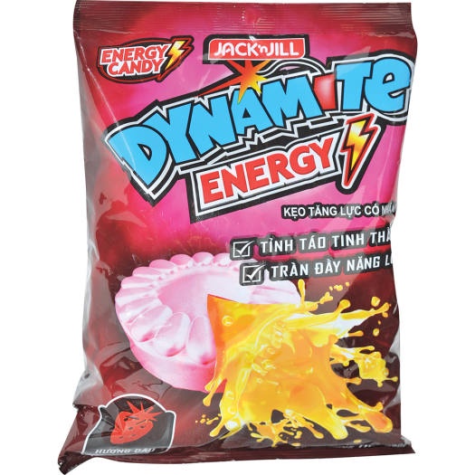 Kẹo Có Nhân Hương Dâu Dynamite Energy