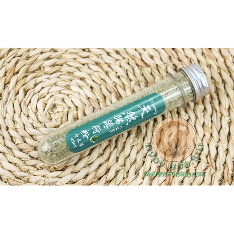 ỐNG CATNIP CỎ KHÔ BẠC HÀ CHO MÈO - BẠC HÀ MÈO 40ml