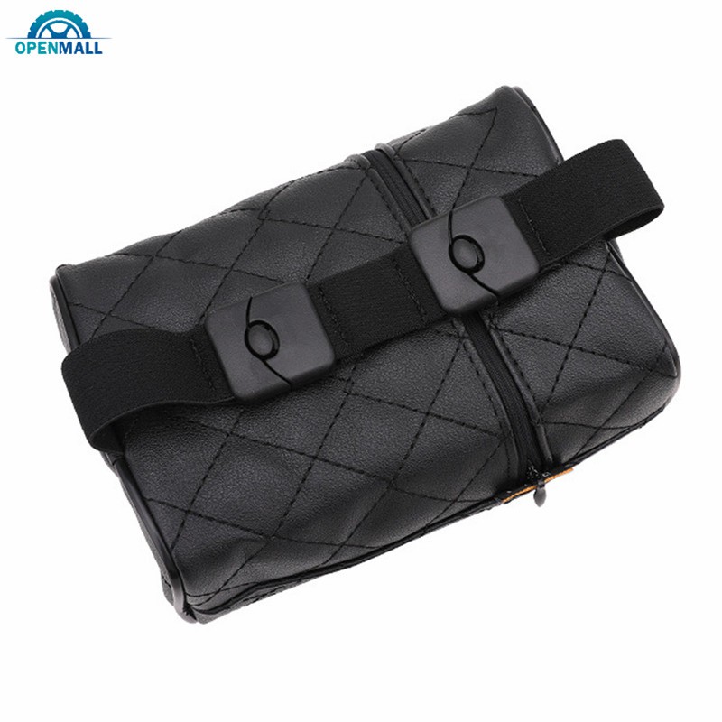 Hộp đựng khăn giấy bằng da giả có khóa kéo trên xe hơi tiện lợi