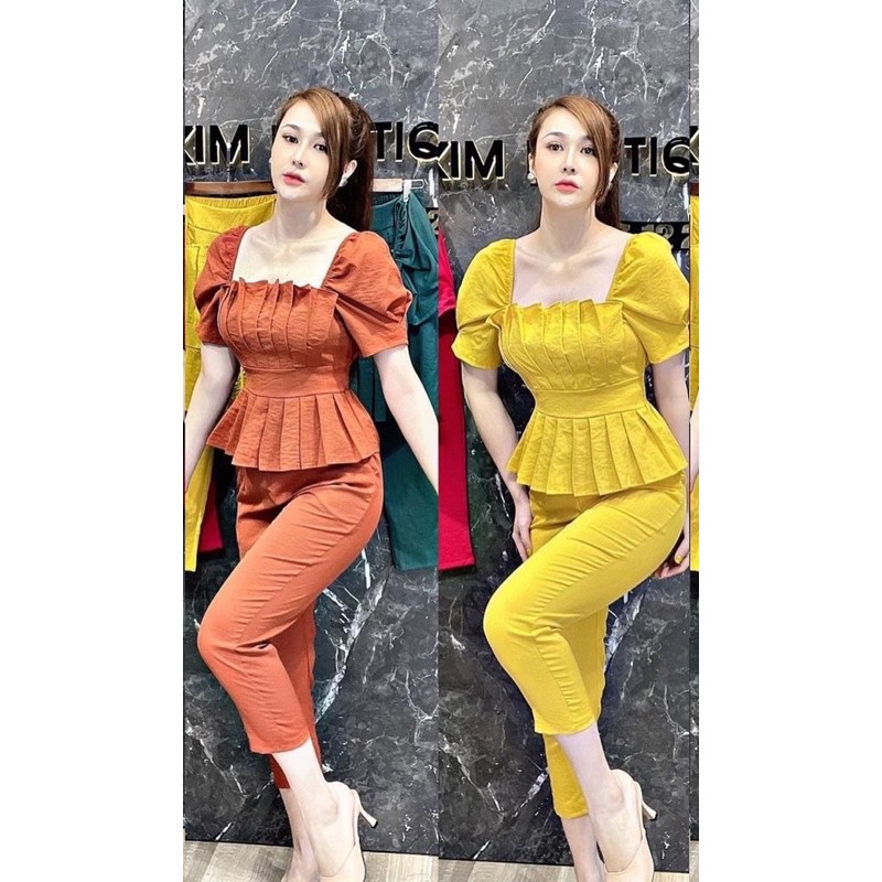 set peplum xếp ly bigsize 60=&gt;90kg