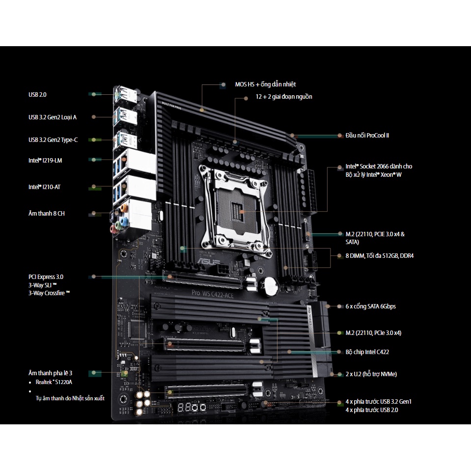 Mainboard Asus WS C422 Pro ACE