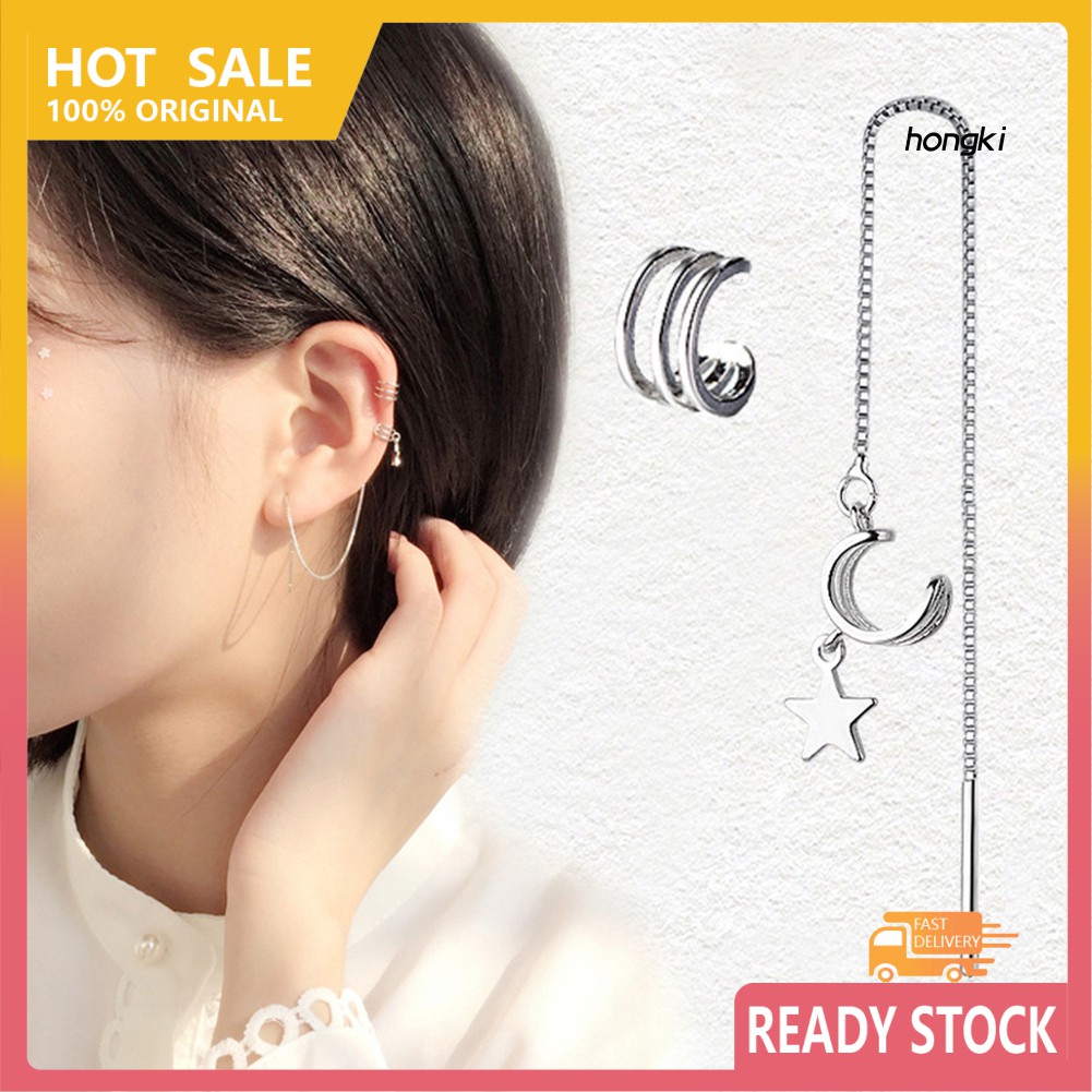 Bông Tai Dáng Dài Hình Ngôi Sao Thời Trang Cho Nữ