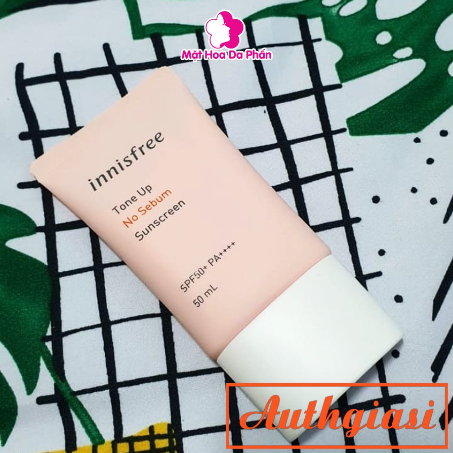 [Bản mới 2019] Kem chống nắng lên tông Innisfree Tone Up No Sebum Sunscreen SPF 50+ PA+++ 50ml | BigBuy360 - bigbuy360.vn