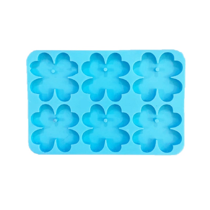 Sa Khuôn Silicon Làm Móc Khóa Hình Cỏ Bốn Lá