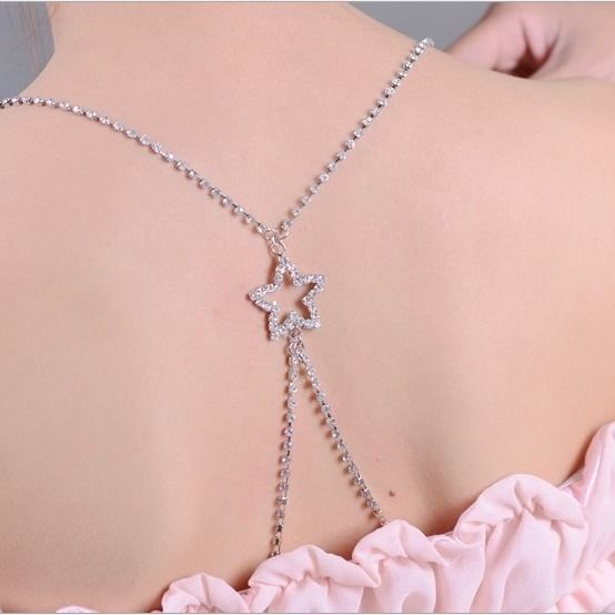 Dây Áo Ngực Trong Suốt Đính Đá Phong Cách Mới