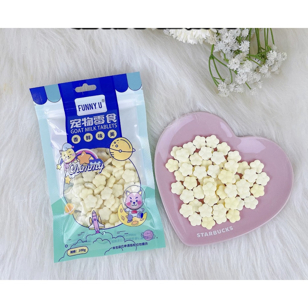 Viên sữa dê- Snack thưởng cho chó thơm sữa hấp dẫn