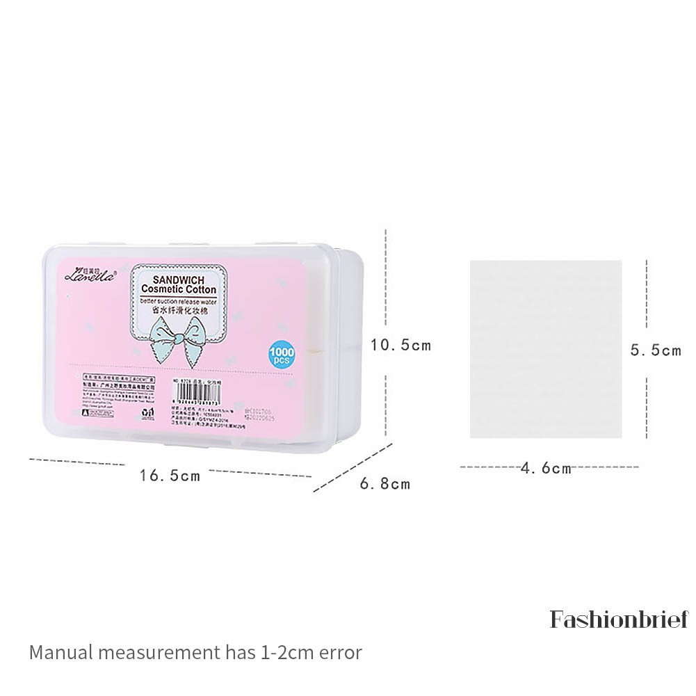 [Hàng mới về] Set 1000 bông cotton tẩy trang chăm sóc da làm sạch sơn móng tay