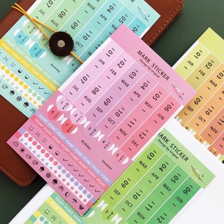Bullets - set 8 tấm sticker thời gian