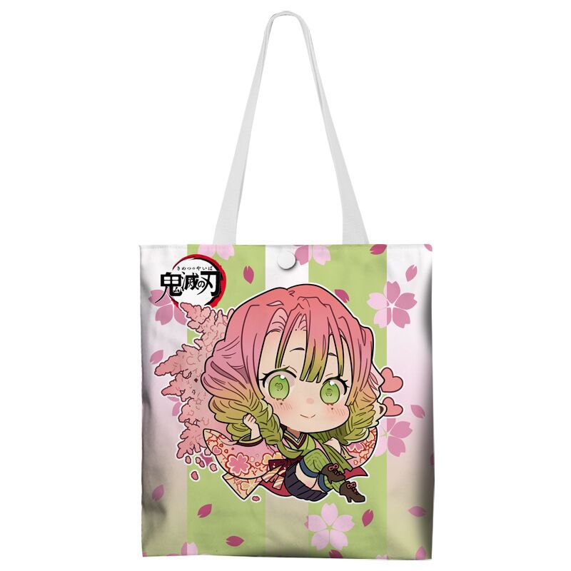 Túi Xách Tote In Hình Anime Demon Slayer Kochou Shinobu Rengoku Kyoujurou Tokitou Muichirou