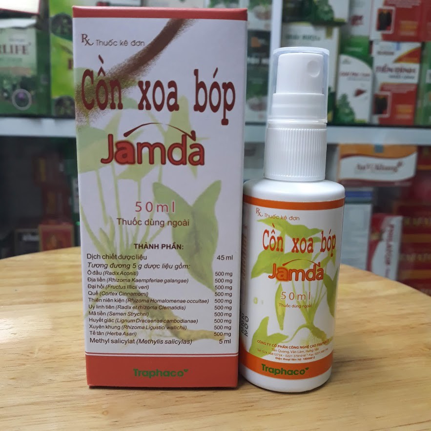 CỒN XOA BÓP JAMDA 50ML